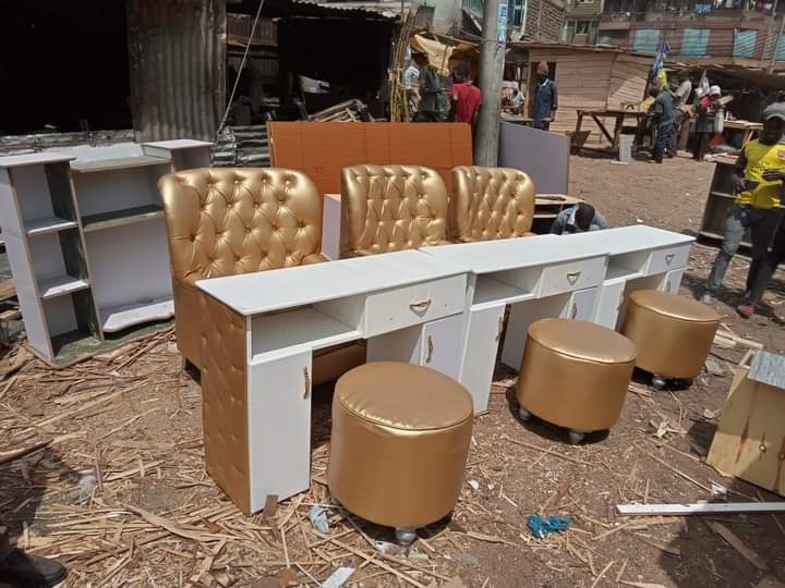 Double Manicure Desk Fitout Nairobi