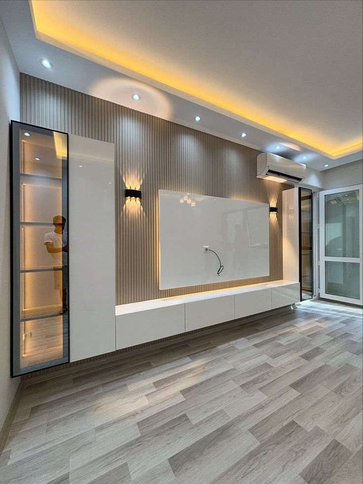 Fluted Panel TV Backdrop Westlands